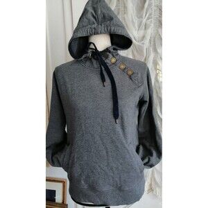 LRL Ralph Lauren hoodie sweatshirt women Sz S Grey Pockets